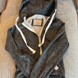 Heritage Black and Gray Zip-Up Hoodie
